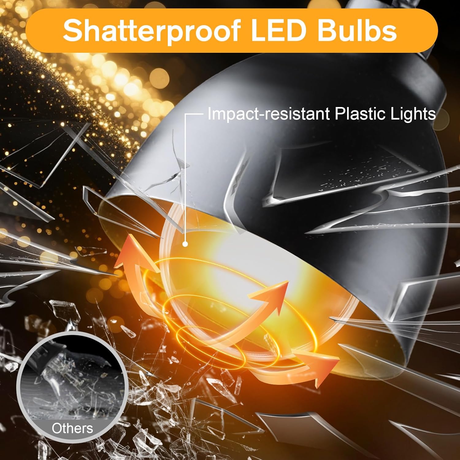 Café String Lights 11FT, Metal Shade String Lights with 10 Bulbs, Waterproof Connectable Hanging Outdoor Electric for Backyard, Bistro, Porch, Deck, Garden (1)