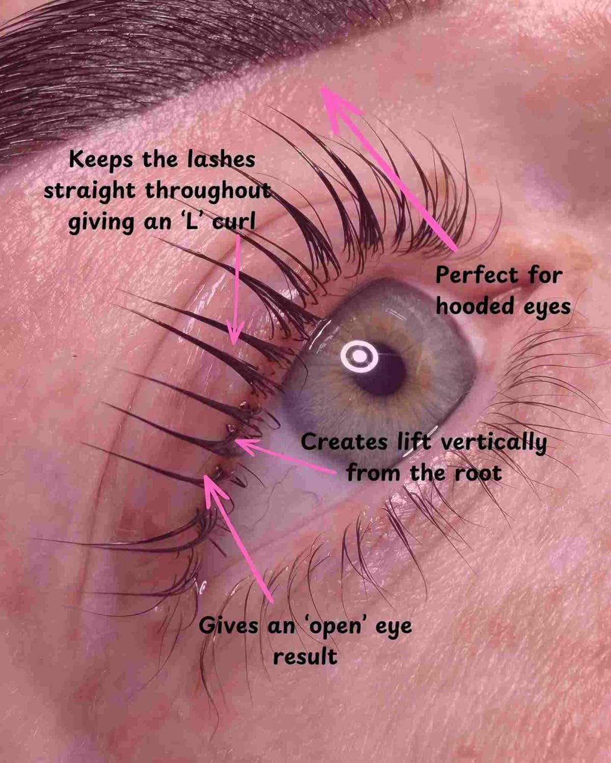 Lash Lift Kit for Beginners, At-Home DIY Eyelash Perm with Open Eye Self-Lift Pads, Salon Quality Curl Lasts 4–6 Weeks (Step-by-Step Instructions)