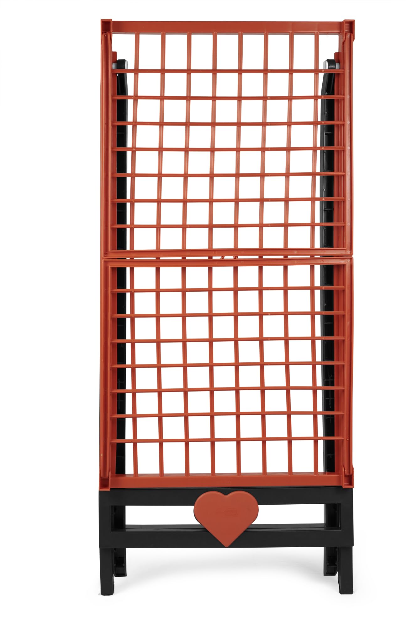 GIO'STYLE GioStyle Stendibiancheria Giosy | Arancione e Antracite | Pieghevole | Made in Italy | Ideale in Casa e all'Aperto | Realizzato in PP | Linea Love