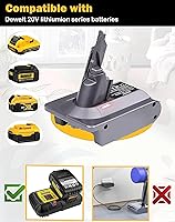 Vista 2 de TPDL for Dyson V7 Battery Adapter, for Dewalt 20V Battery Convert to for Dyson 21.6V V7 Handheld Vacuum Converter Absolute, Motorhead Pro, Trigger