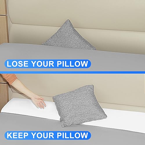 Miniatura 2 de Talcusble Tamaño Queen (60 x 10 x 6 pulgadas) almohada de cuña de cama Plusrelleno de cama para cojín triangular llena el espacio (0-8 pulgadas)