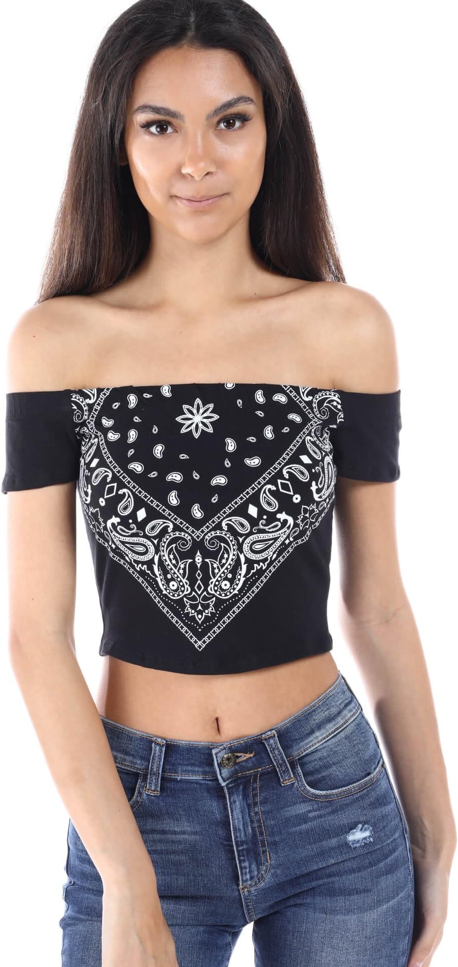 Casual Paisley Print Tops, Dress, and Skirt,Made in USA (Small~Large)