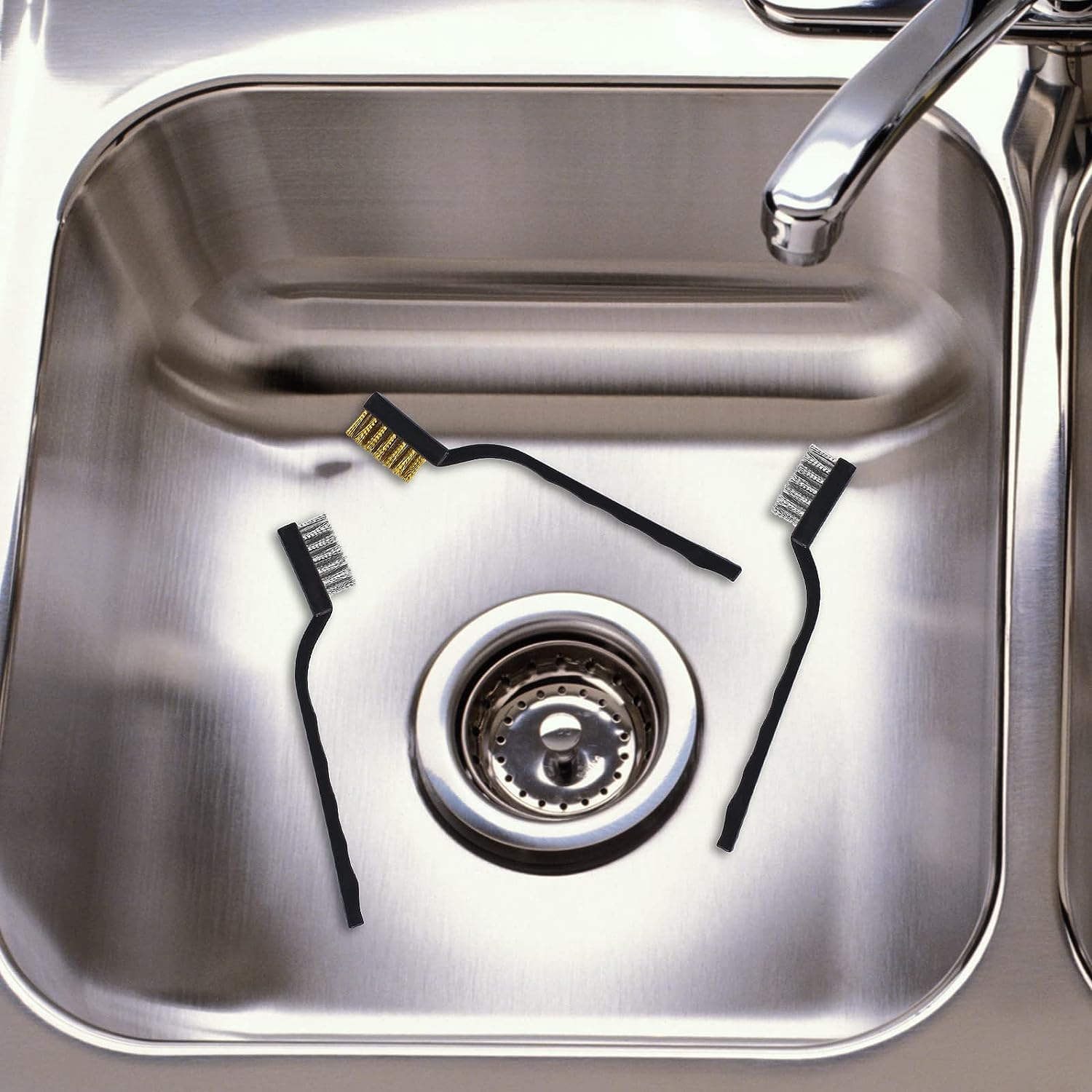 Set 12 Spazzole Metalliche In Acciaio E Ottone - Per Rimuovere Ruggine E Vernice - Foto 9