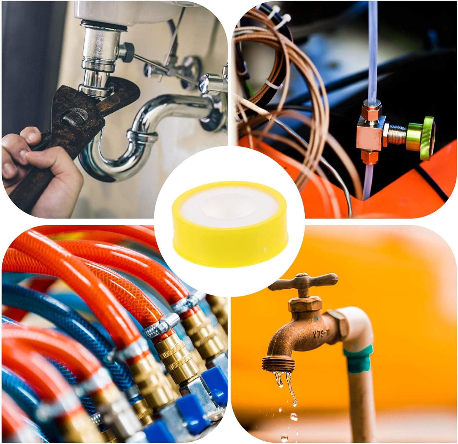 Buy VILLCASE 10 rolls Tape Leak Sealant Gas Seal Premium Pipes to