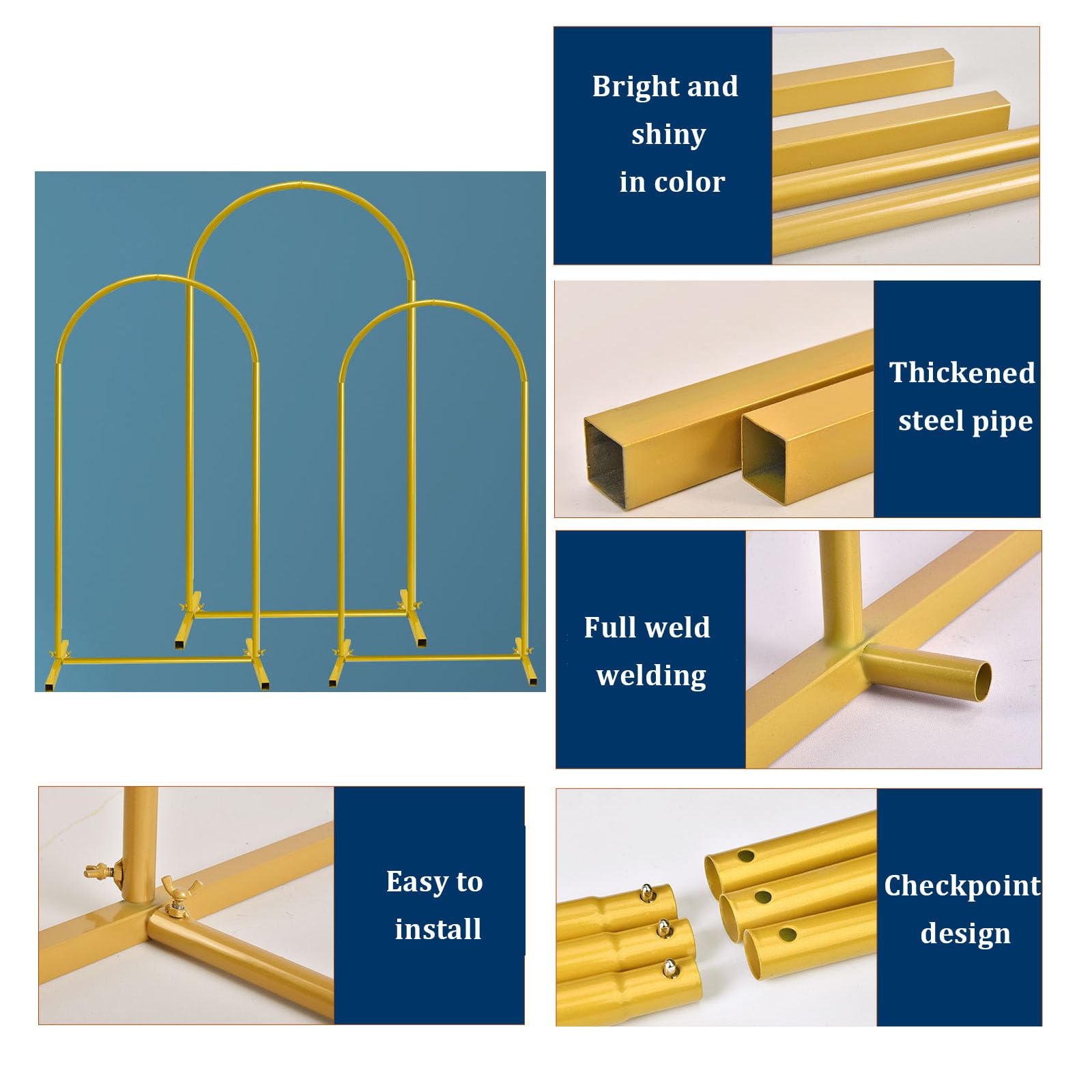 Łuki Ślubne Na Ceremonię,Zakrzywiony Stojak Na Tło Łuku Kwiatowego,Metalowy Stojak Na Łuk Ślubny, Rama Stojaka Na Kwiaty,Do Roślin Pnących,Ślub I Narodziny,(Biały-4 Stopy X 7,2 Stopy (120 X 220 Cm)