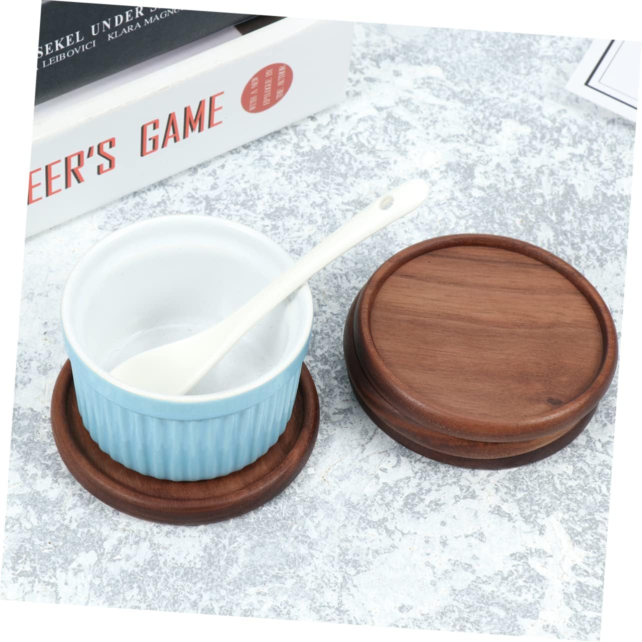 4pcs Coasters for Table Black Walnut Heat Resistant Decorative Coasters Cup Holder Placemat