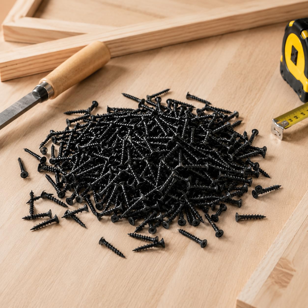 Pure Source India Black Drywall Screws with Phillips Drive for Gypsum Board, Drywall, Wood & Interior Construction (Pack of 100) (1 Inch)-picture-30