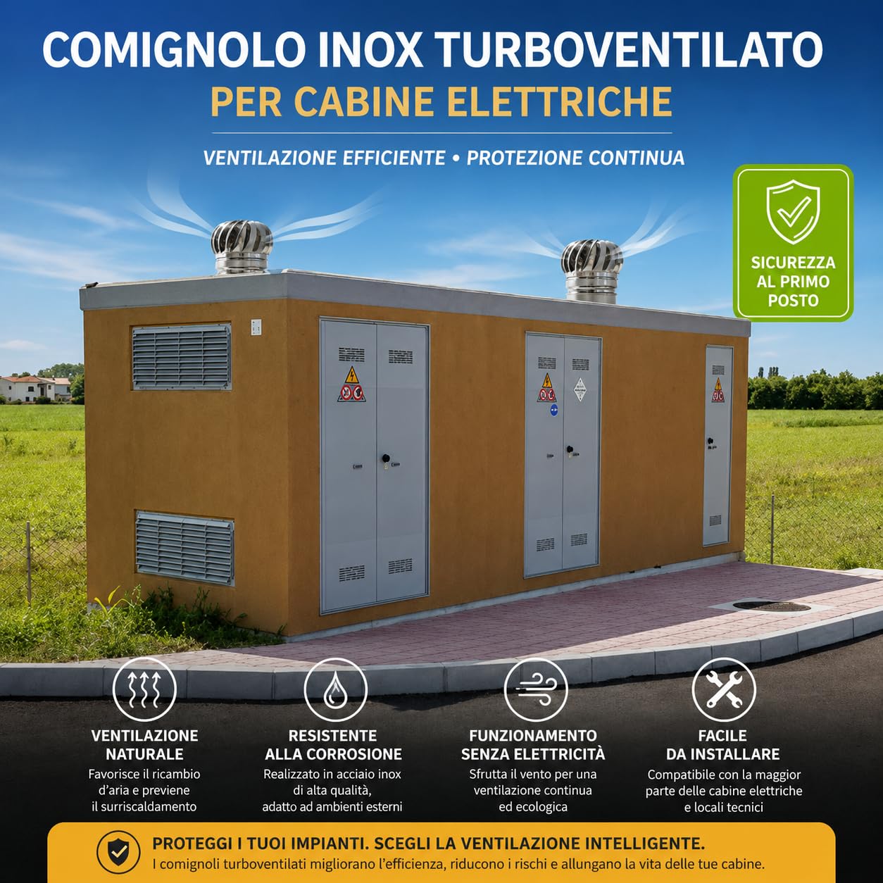 MAKA Comignolo Antivento Rotante, Terminale Eolico Girevole in Acciaio Zincato per Canna Fumaria, Camino, Stufa Legna e Pellet, Tiraggio Naturale e Protezione Pioggia (Zincato, Ø 200 mm)