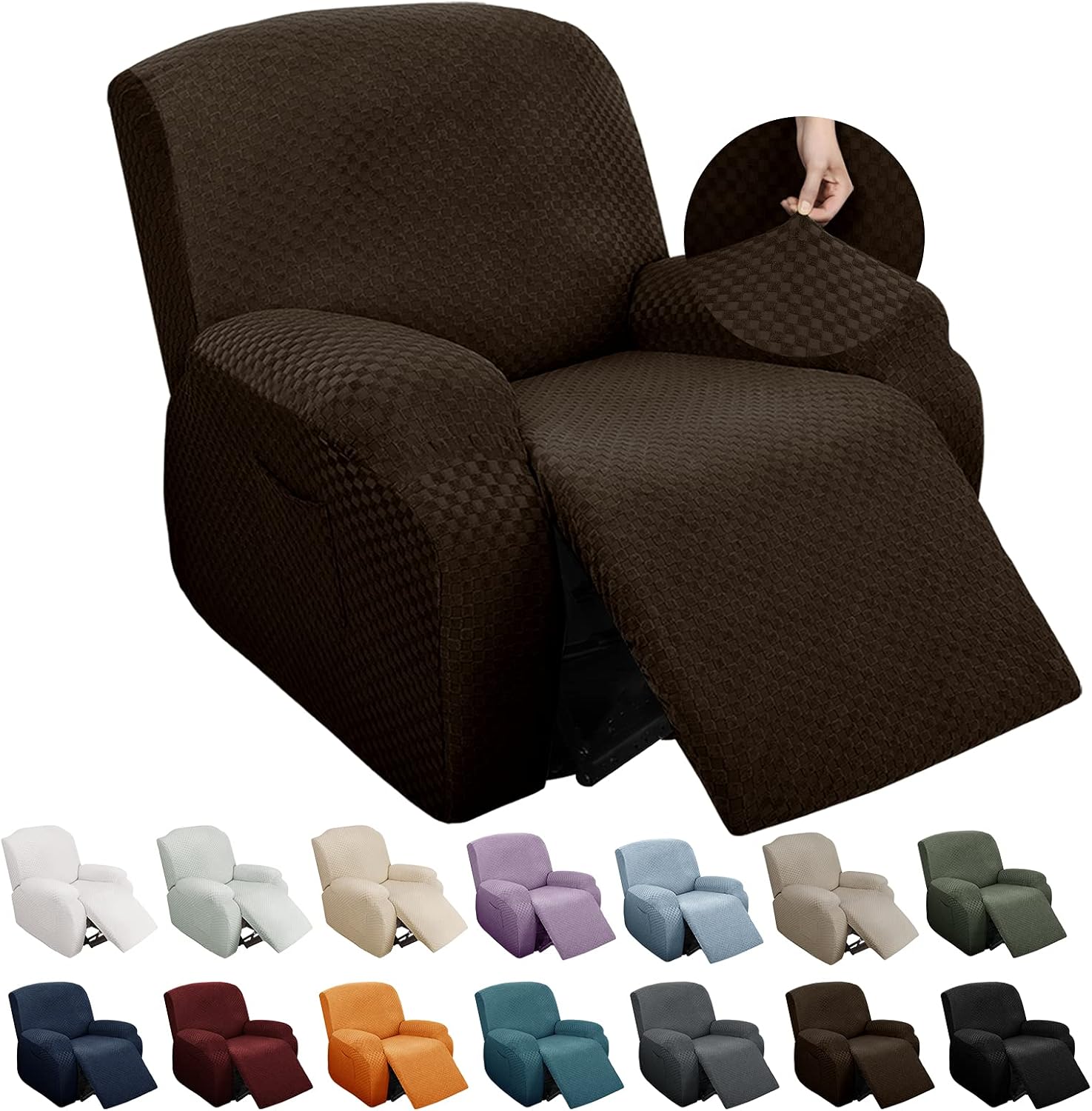 YEMYHOM Funda elástica para Silla reclinable de 4 Piezas, la última