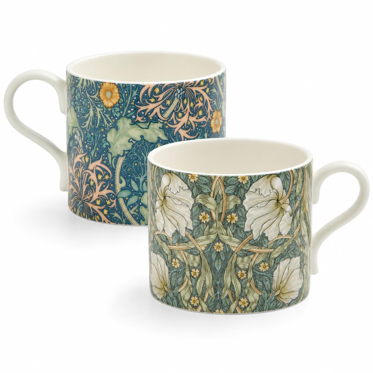 Amazon.com: Spode Morris & Co 12oz Mug, Set of 2 - Porcelain