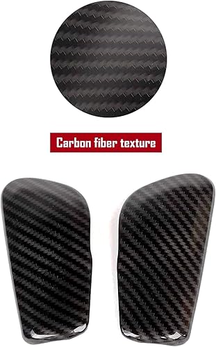 Miniatura 4 de CheroCar Pomo de palanca de cambios de grano de fibra de carbono para Jeep Grand Cherokee 2017-2020, accesorios interiores, paquete de 2