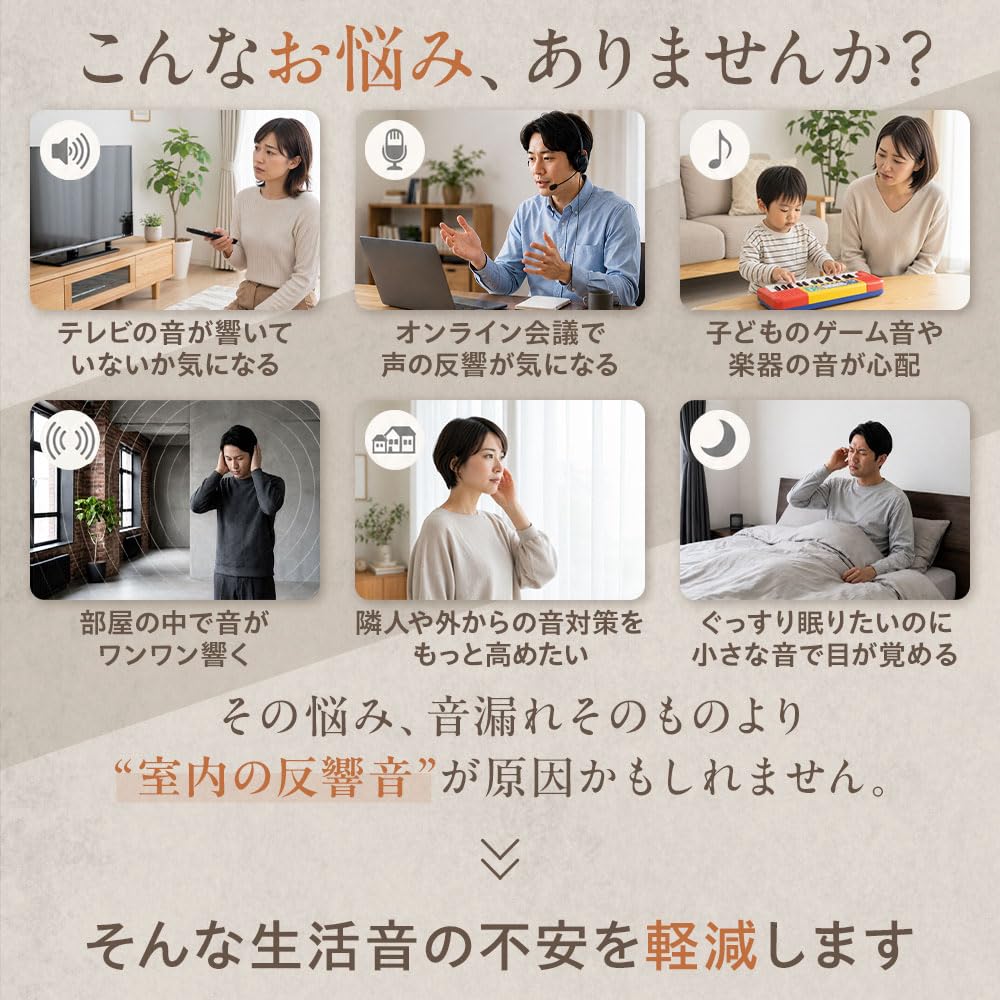 Amazon.co.jp: 公式【 DIYで簡単！騒音対策 】防音ファストラボ® 吸音 