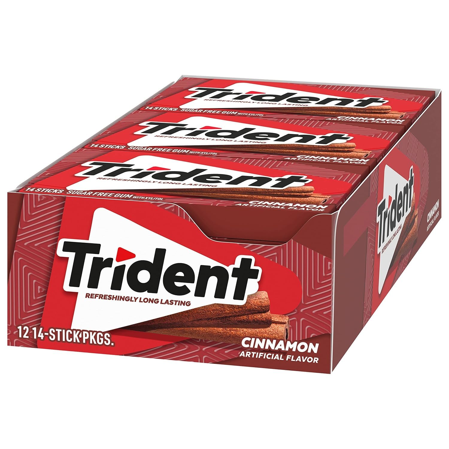 Trident Sugar Free Gum, Cinnamon,14-Count (Pack of 12) 3