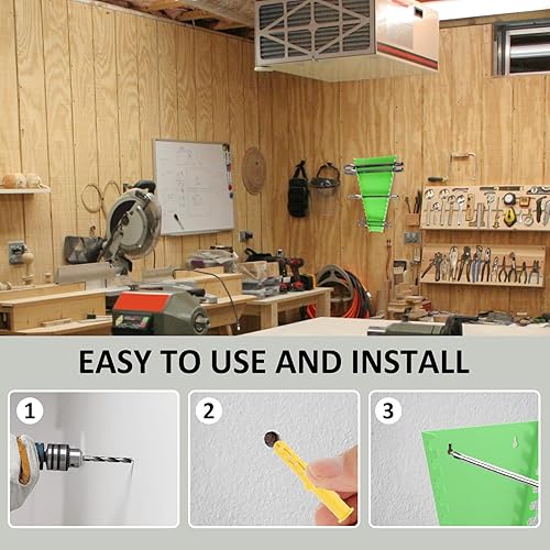 Miniatura 10 de Organizador de llaves magnéticas, soporte de plástico para herramientas, llaves de garaje estándar para llaves de 0.197 in a 1.063 in, bandeja de