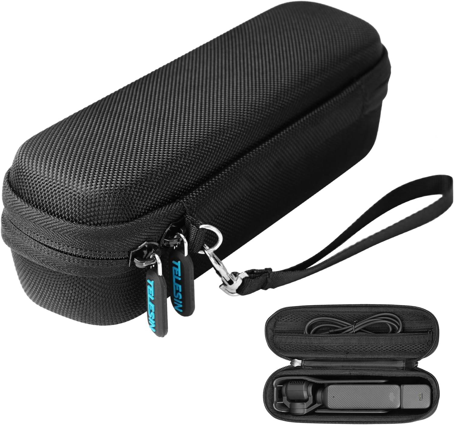 TELESIN Mini Carry Case for DJI Osmo Pocket 3 | ElectronGeek Portable Storage Bag with Hand Strap for Osmo Pocket 3