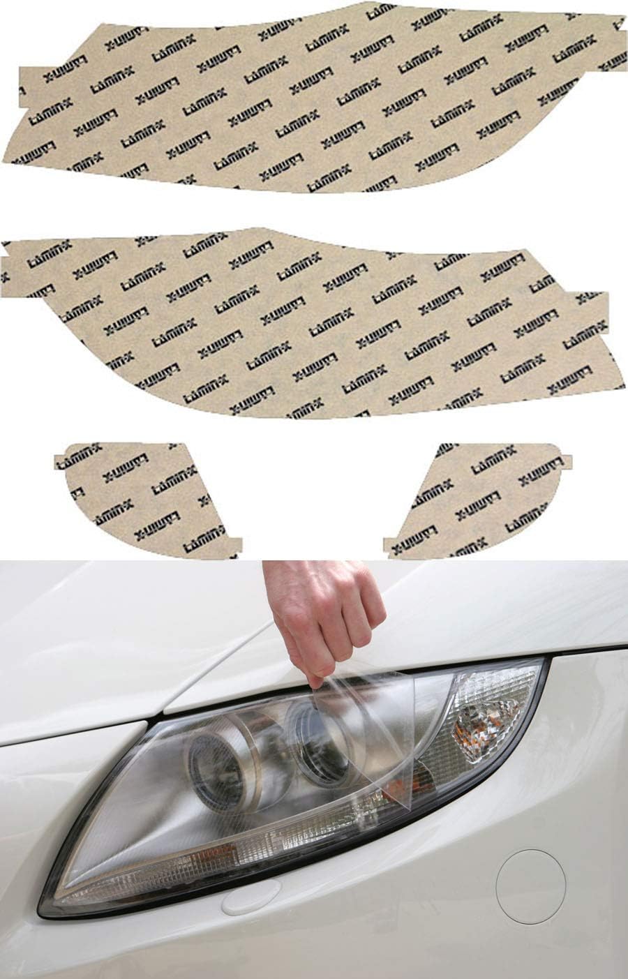 Lamin-x Custom Fit Clear Headlight and Fog Covers for BMW 3-Series Sedan (09-11)