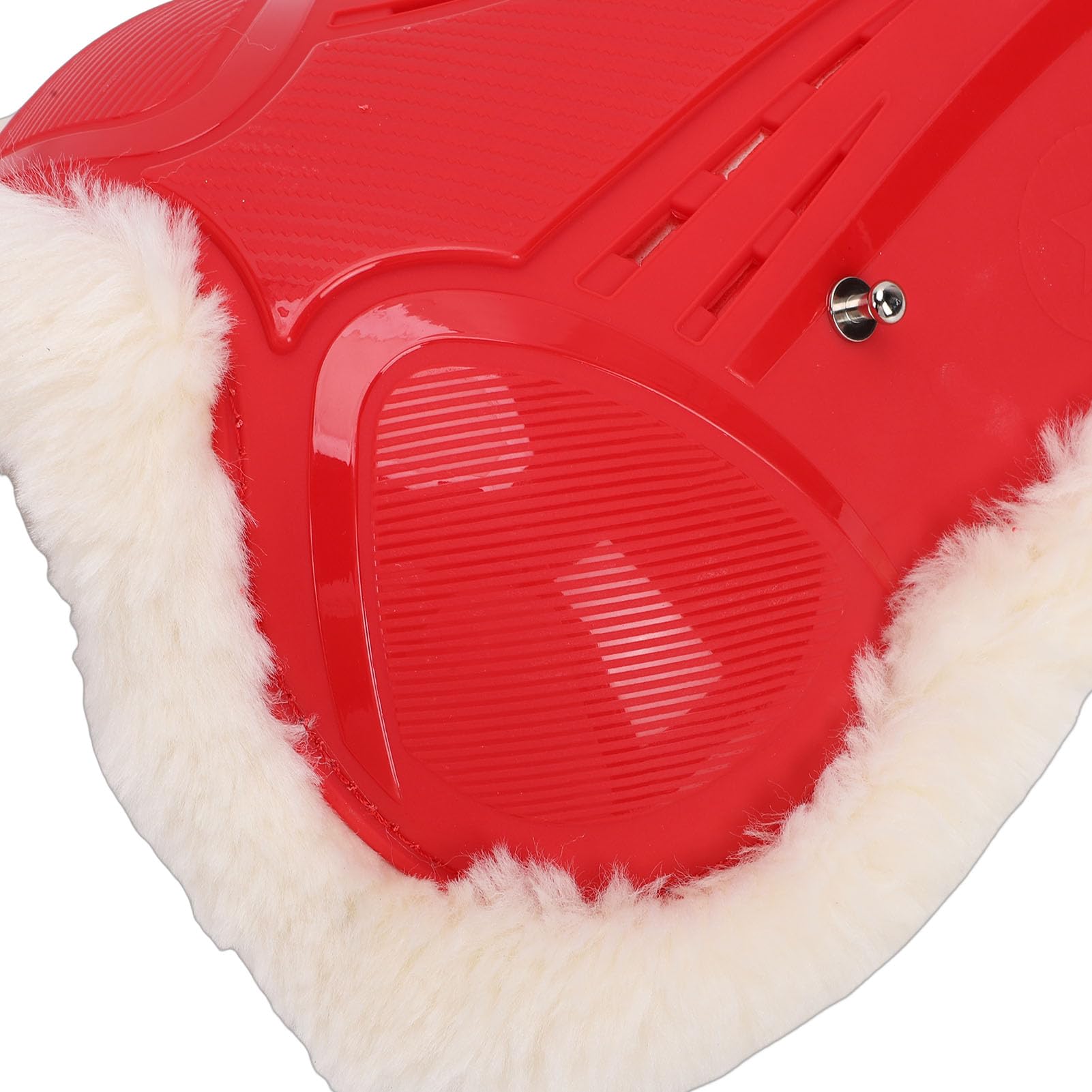 Acouto Protezione per Le Gambe del Cavallo, Morbida e Calda, in PU, per L'allenamento delle Gambe del Cavallo, Fodera in Finta Lana, Design Ergonomico per da Salto Ostacoli