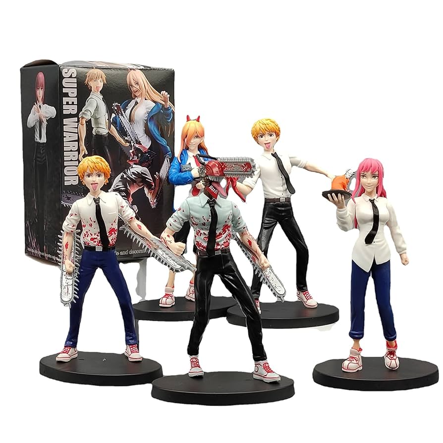 チェーンソーマン フィギュア 5種 デンジ・パワー・ポチタ Amazon.co.jp: Szxcは、5つのチェーンソーマンフィギュアアニメ
