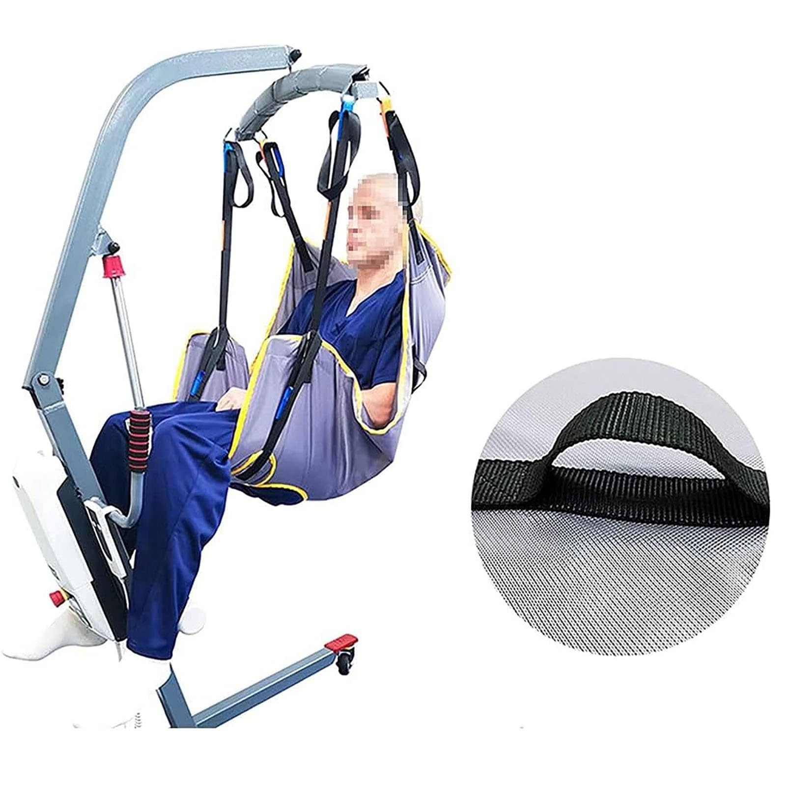 Arnés para traslados, Cinturón de Transferencia - Grúa de Paciente - Paciente Cinturón De Transferencia para Bariátrico, Enfermería, Anciano, Discapacitado, Cuerpo Completo Y Postrado En Cama