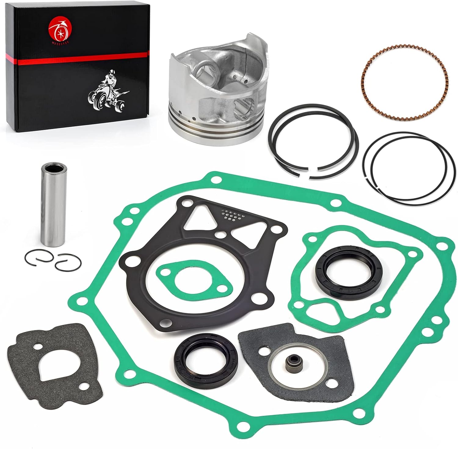 285cc Piston & Ring Gasket Seal Rebuild Kit 0.25mm Oversize Bore Compatible with YAMAHA Golf Cart G2 G5 G8 G9 1985-1995 G11 1993-1194