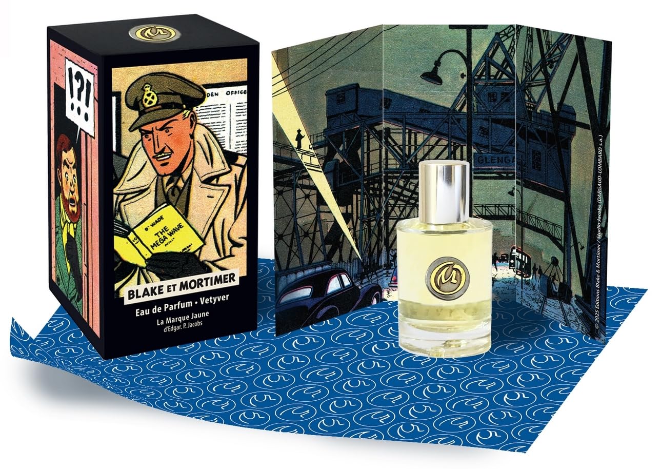 Eau de parfum Blake et Mortimer Vétyver, La Marque Jaune BMP04 (30ml)