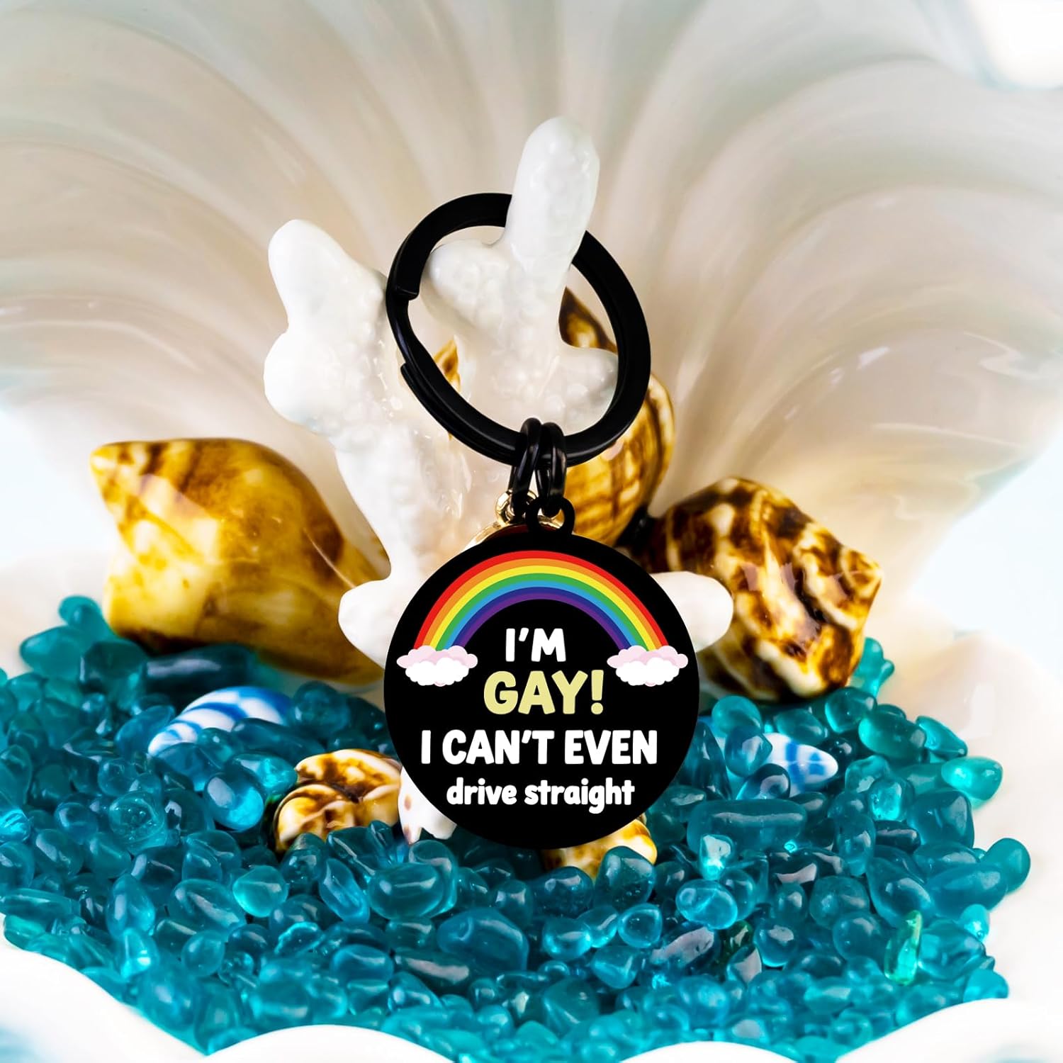 Lesbian Gifts Gay Pride Keychain Lesbian Stuff Funny Gifts for Gay Men Lesbians Merry and Gays Lesbians Couple Gift Gays gift for Guys LGBTQ Gift for Women - Image 4