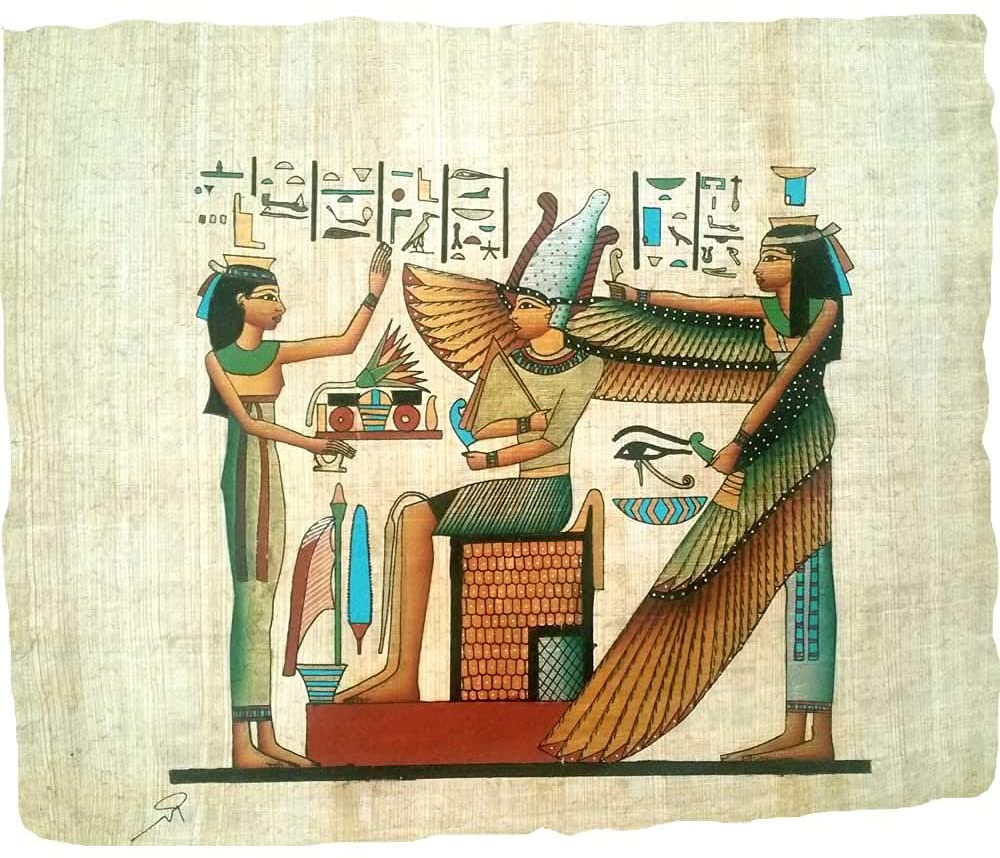Papillon peint à la main en Égypte une œuvre poétique pour votre maison