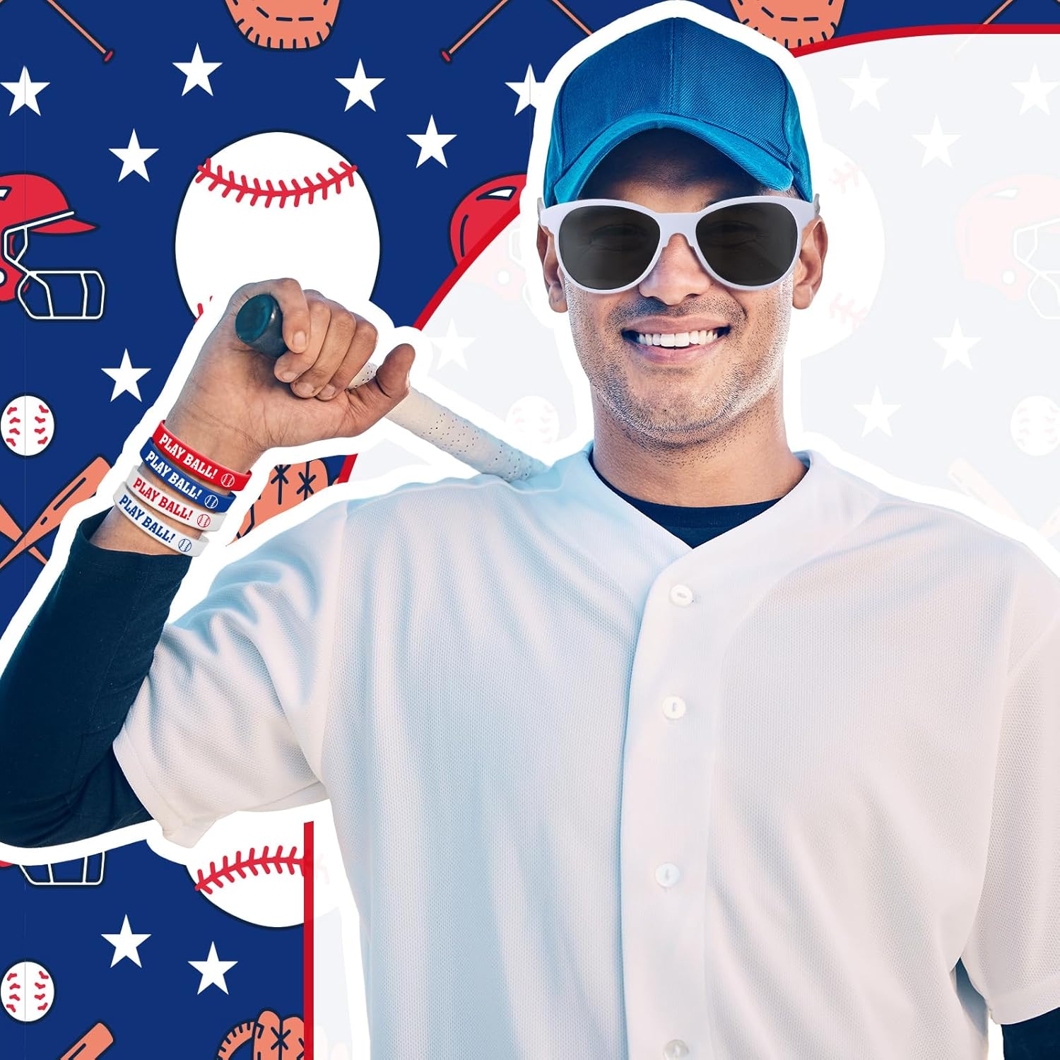 Soulchen Sport Gifts Bulk Men Sunglasses and Silicone Bracelet Sport Team Gift for Party Decor Goodie Bag Fillers