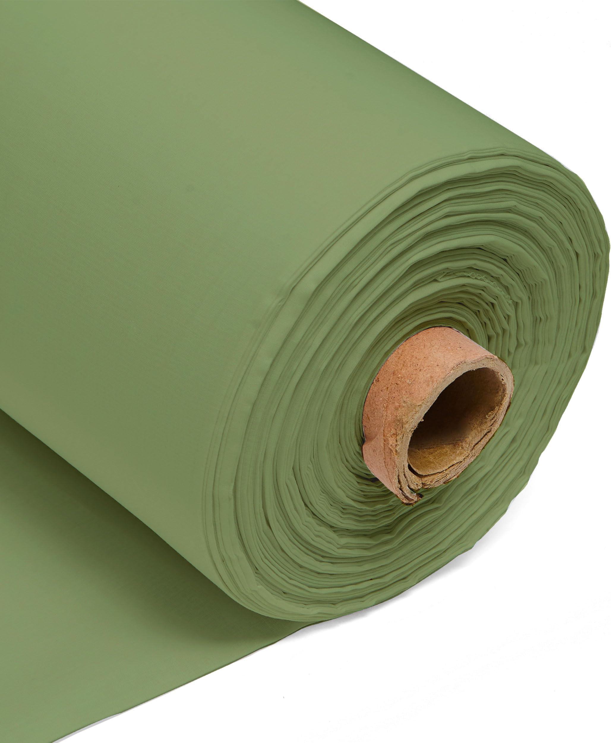Sage 100% Cotton Plain Fabric – 60 Inch 150cm Wide 150GSM Material - Sewing, Dressmaking, Quilting, Curtain Linings, Pillowcases & Totes by Discount Fabrics LTD - 25Metre