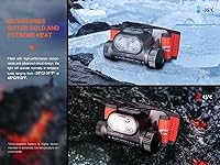 Vista 14 de fenix HM65R-T v2.0 Nebula recargable ligero para correr, al aire libre, trabajo y linterna profesional