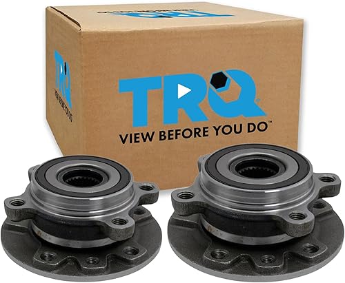 Vista 15 de TRQ Juego de Rodamientos de Rueda y Cubierta de Llanta Trasera para Conductor y Pasajero 2 Piezas Compatible con Infiniti G35 2003-2006 2007 G35