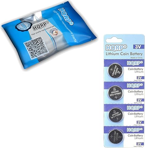 Miniatura 2 de HQRP Paquete de 4 baterías de litio compatibles con Garmin Vivofit Bundle Monitor de frecuencia cardíaca