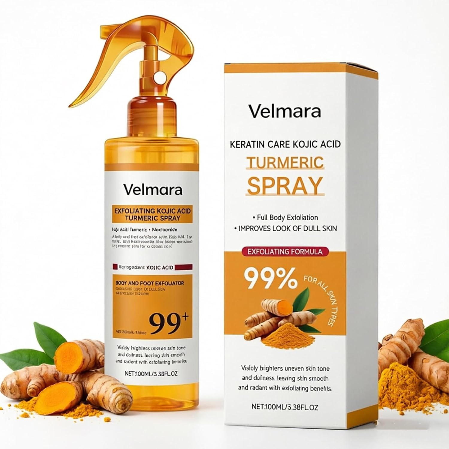 Exfoliating Turmeric Spray | Gently Exfoliating Acid
