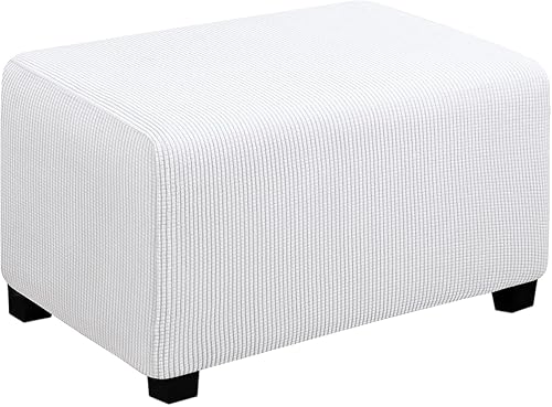 Miniatura 9 de Easy-Going Funda Elástica para Otomana Longitud 20-30 pulgadas Taburete de Almacenamiento Plegable Protector de Muebles Funda Rectangular Suave con