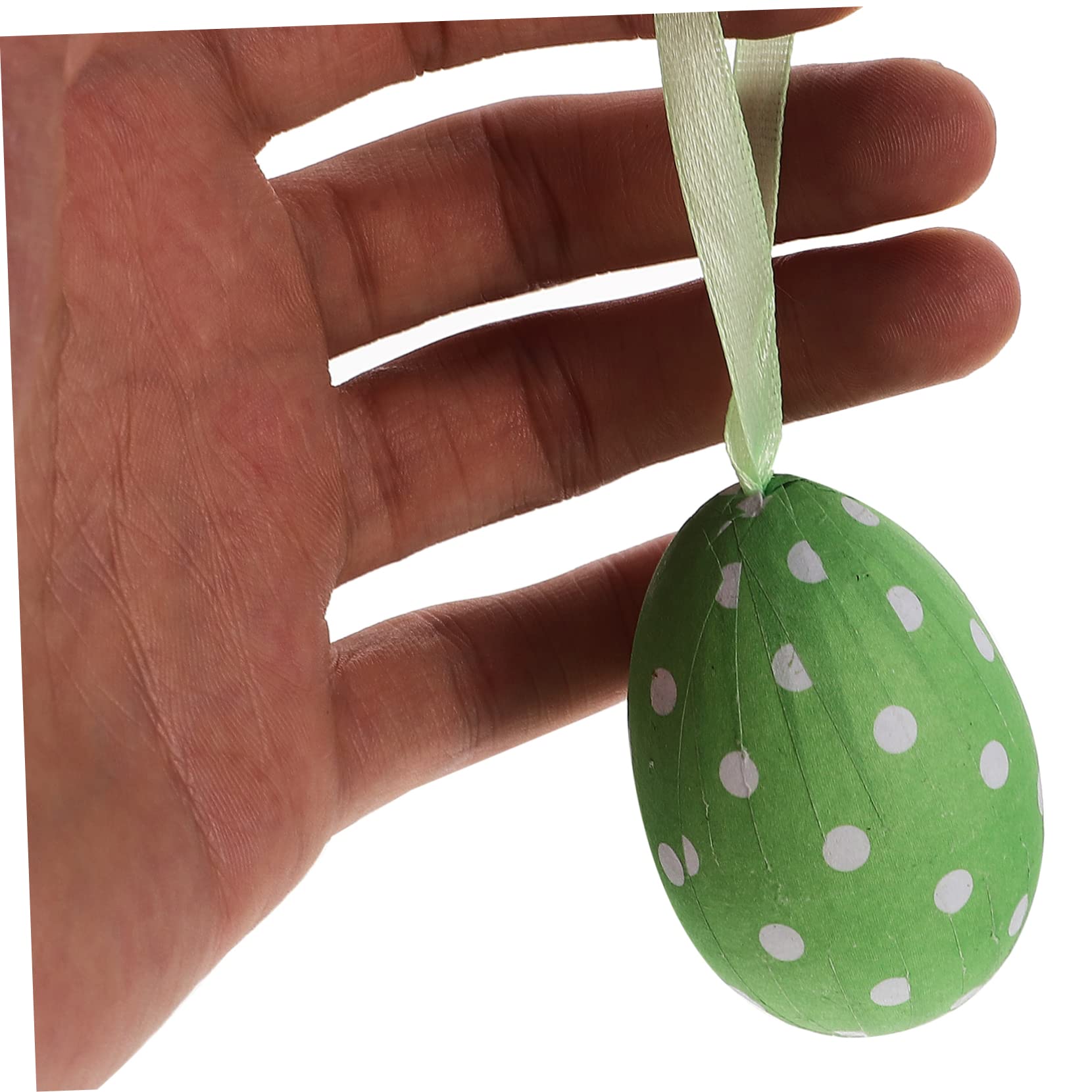 Cabilock 5 Sätze Schaumstoff-Ei-anhänger Ornamente Wachteleier Deko-Eier Aus Schaumstoff Easter Egg Decoration Ostern Tischdeko Osterei-Dekorationen Osterei-verzierung Papier Stück * 5