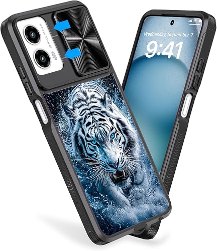 FXIANGWL for Moto G 5G 2024 Case with Slide Protection Camera Cover, 0.14 Inch R