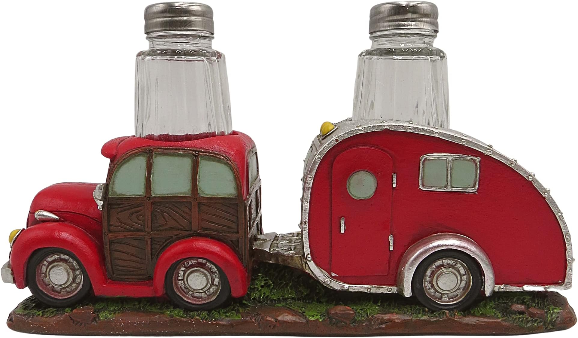 Retro Woody/Camper Salt & Pepper Holder