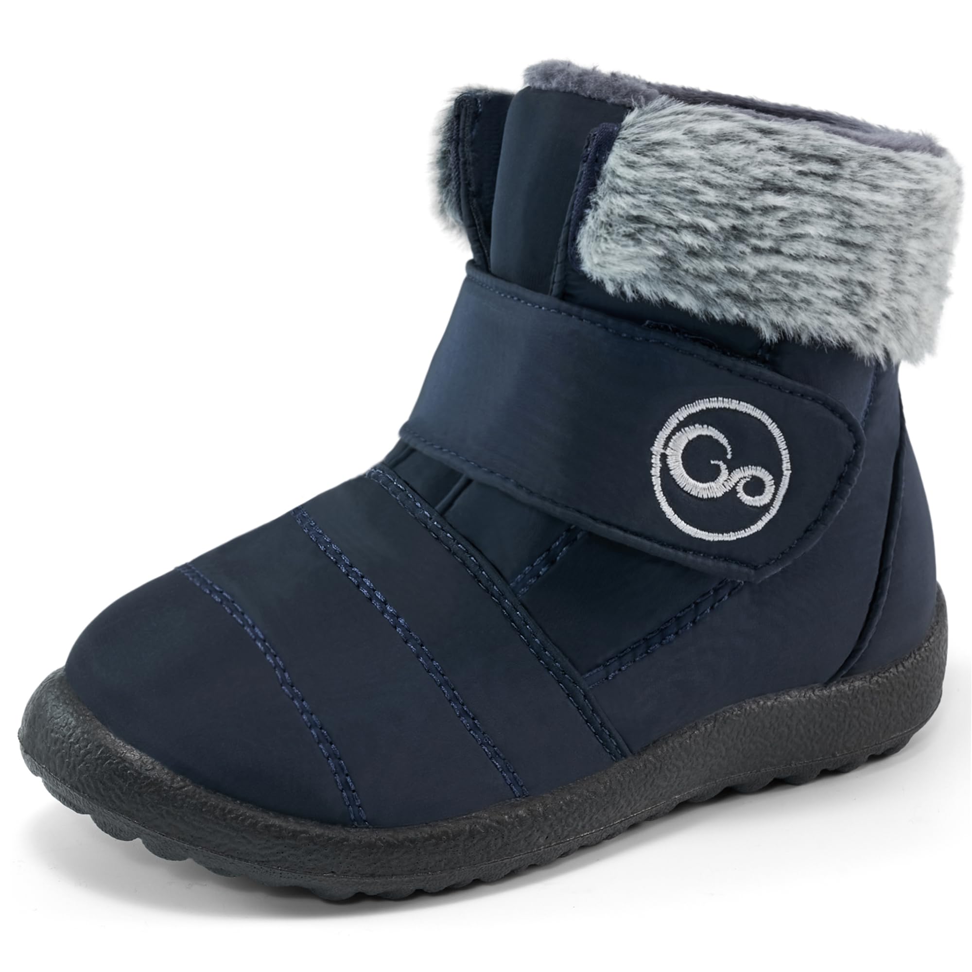 FUDYNMALC Girls Boys Winter Snow Boots - Comfortable Warm Toddler Winter Shoes Waterproof Lightweight Kids Ankle Booties Outdoor Walking