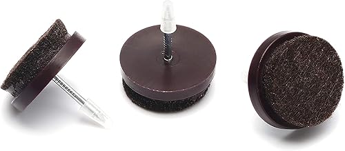 Miniatura 2 de Furnigear - Almohadillas de fieltro para uñas para muebles, protectores de suelo para patas de muebles, paquete de 24 almohadillas de fieltro para