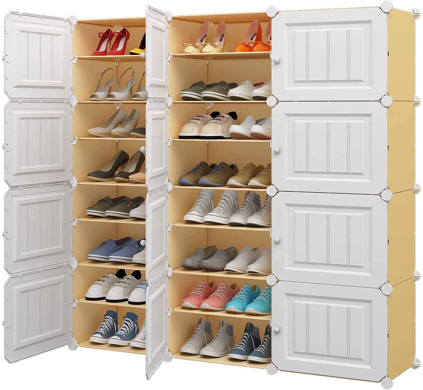 Buy Aeitc Shoe Rack 48 Pairs Shoe Organizer Narrow Standing Stackable Shoe Storage Space