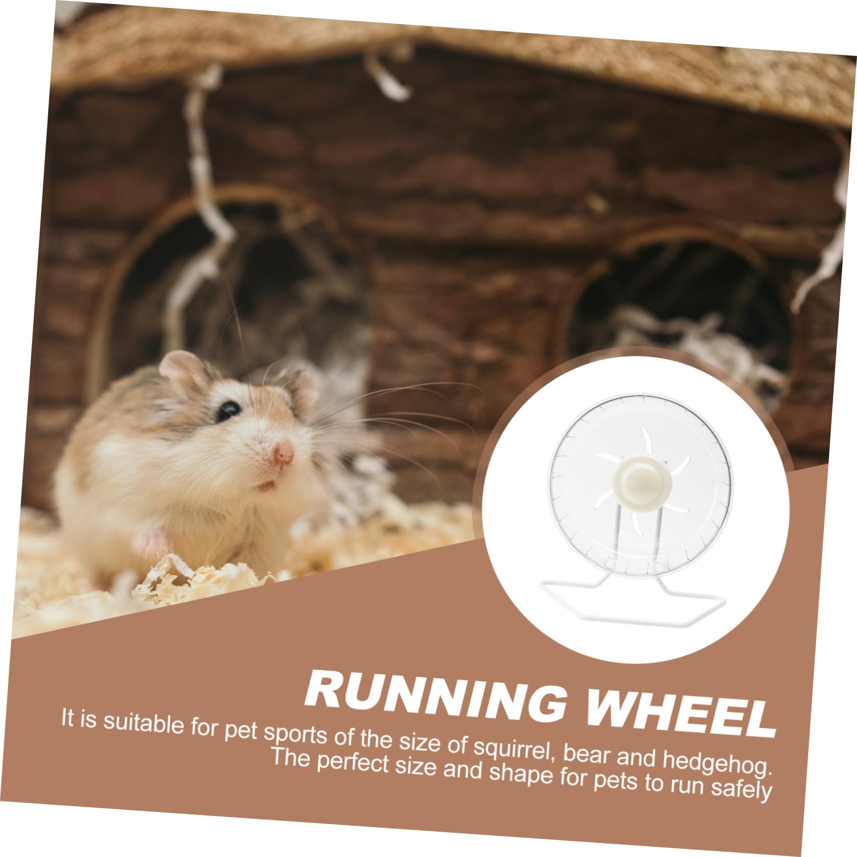 VICASKY Hamsterrad Leises Laufrad mit Ständer Geräuscharm für Hamster Zwerghamster Mäuse Kleintiere Fitnessspielzeug Sicher und Geruchlos