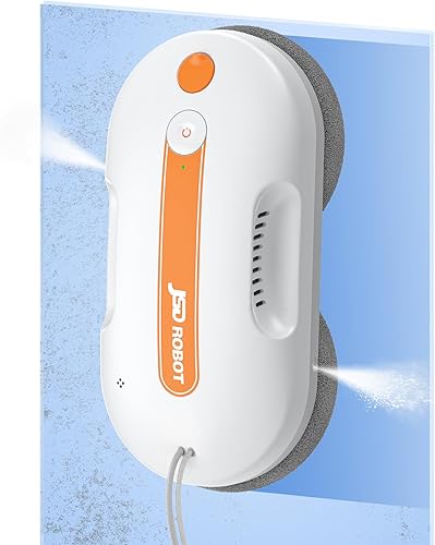 Lite - Robot limpiador de ventanas de 5300 Pa con limpieza a presión, doble rociador de agua cerca del borde, detección de bordes, plan de ruta