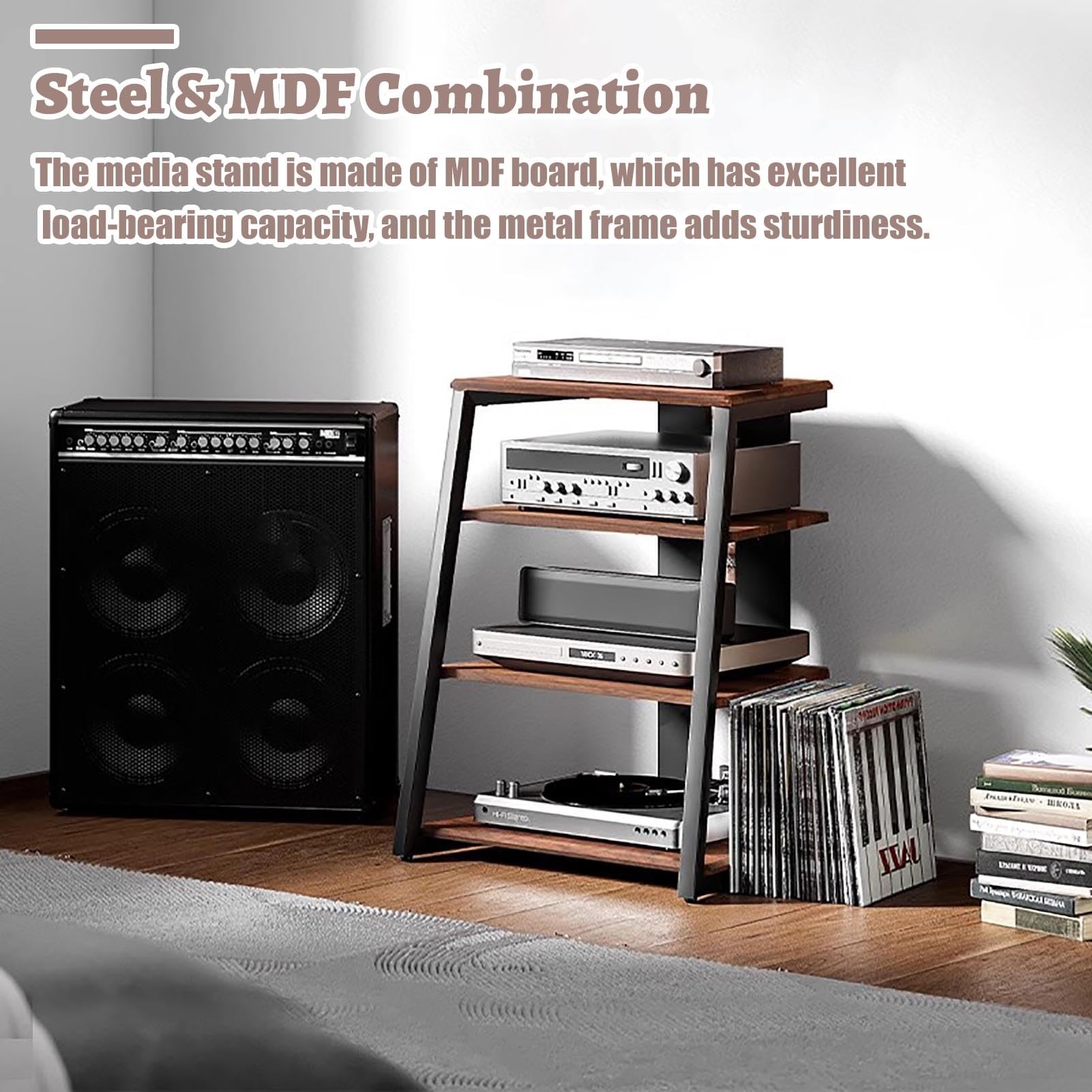 Amazon.com: Elitix Adjustable Onkyo Receiver Storage Display Shelf