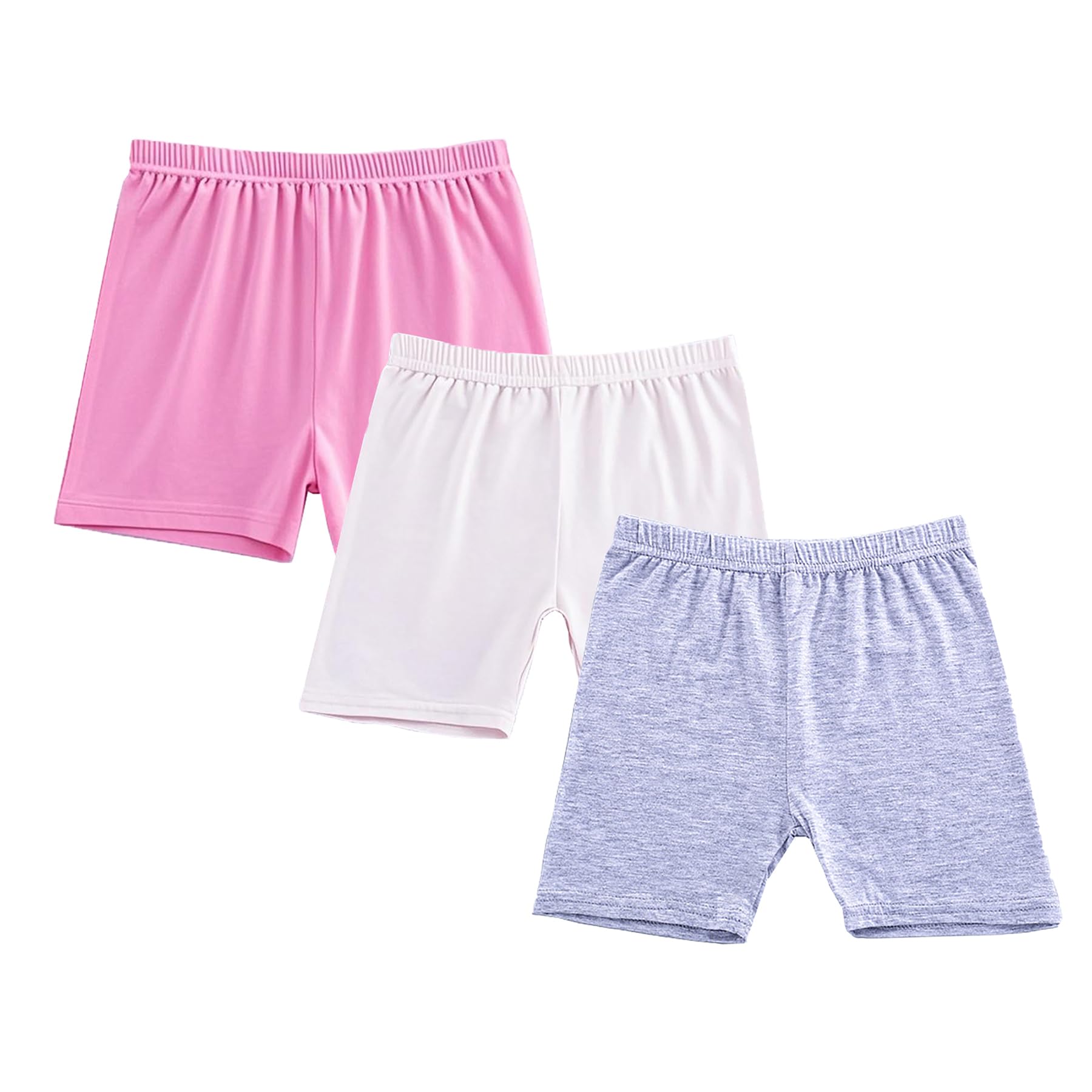 Zzxlw Shorts für Mädchen Radlerhose Kinder Kurze Hose 3er Pack Leggings Sommershorts Yogahose Elastischem Laufshorts für 7-12 Jahre