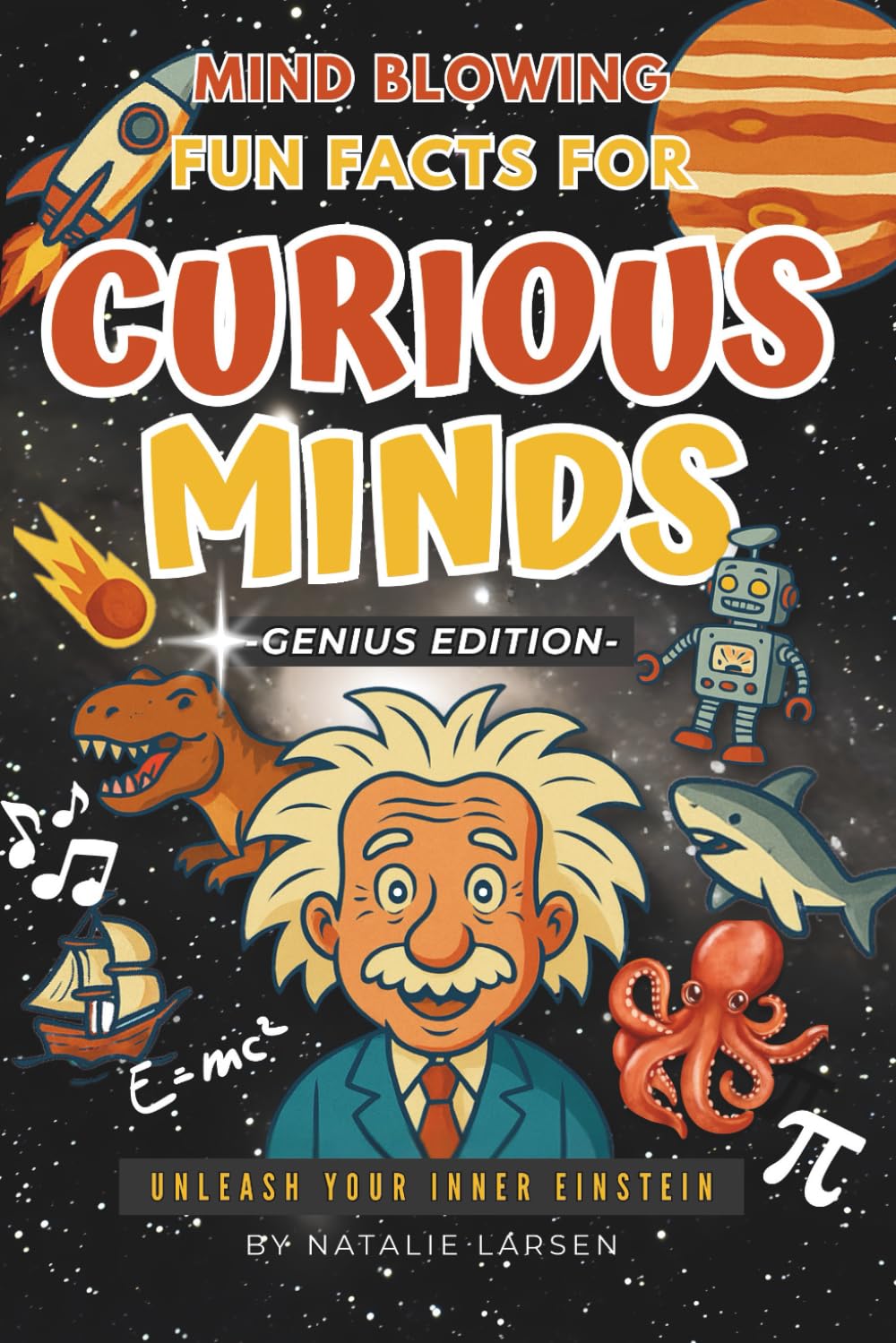 Brain-Bending Fun Facts for Curious Minds – Genius Edition: 1,492 Surprising Facts About Animals, Space, Science & History — and Much More!