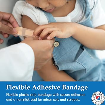 Henry Schein Sheer Strip Adhesive Bandages, 1 x 3, Sterile, 1500 Ct