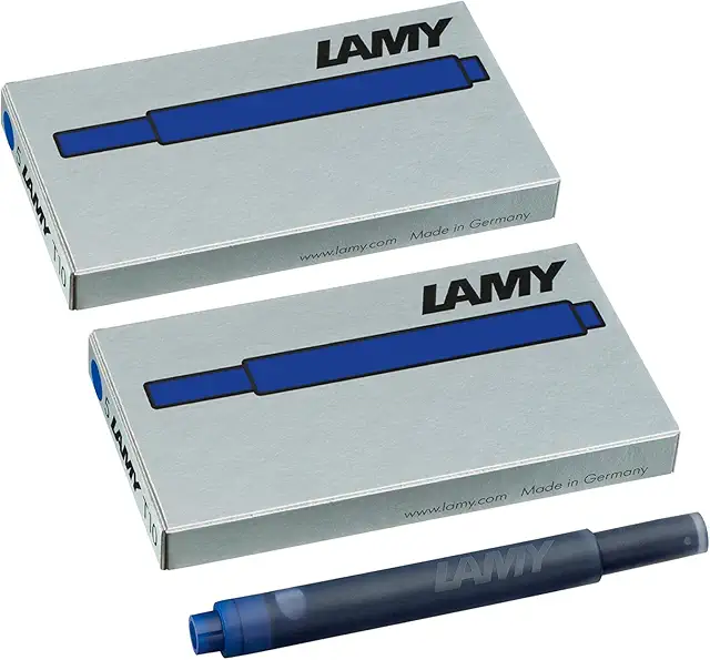 LAMY T10 Tintenpatronen 2er Set - löschbar blau für Lamy Füller