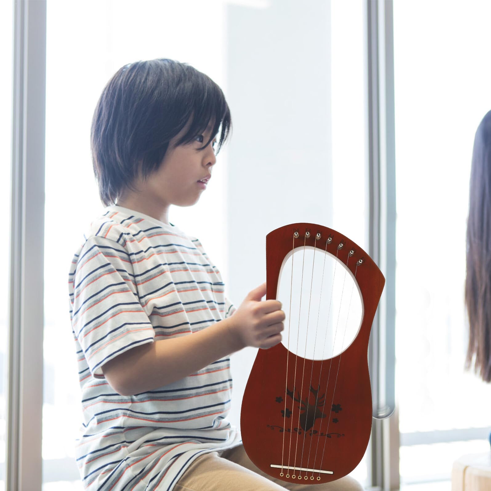 Harfa W Stylu Starożytnym Lira W Stylu Starożytnym Harfa Dla Początkujących Instrument Strunowy Dla Dorosłych Ręczna Instrument Harfowy Na Palce Lira Dla