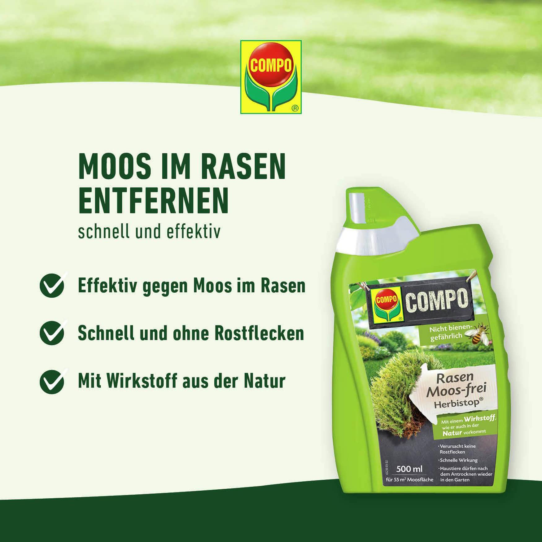 COMPO Rasen Moos-frei Herbistop Moosbekmpfung Konzentrat