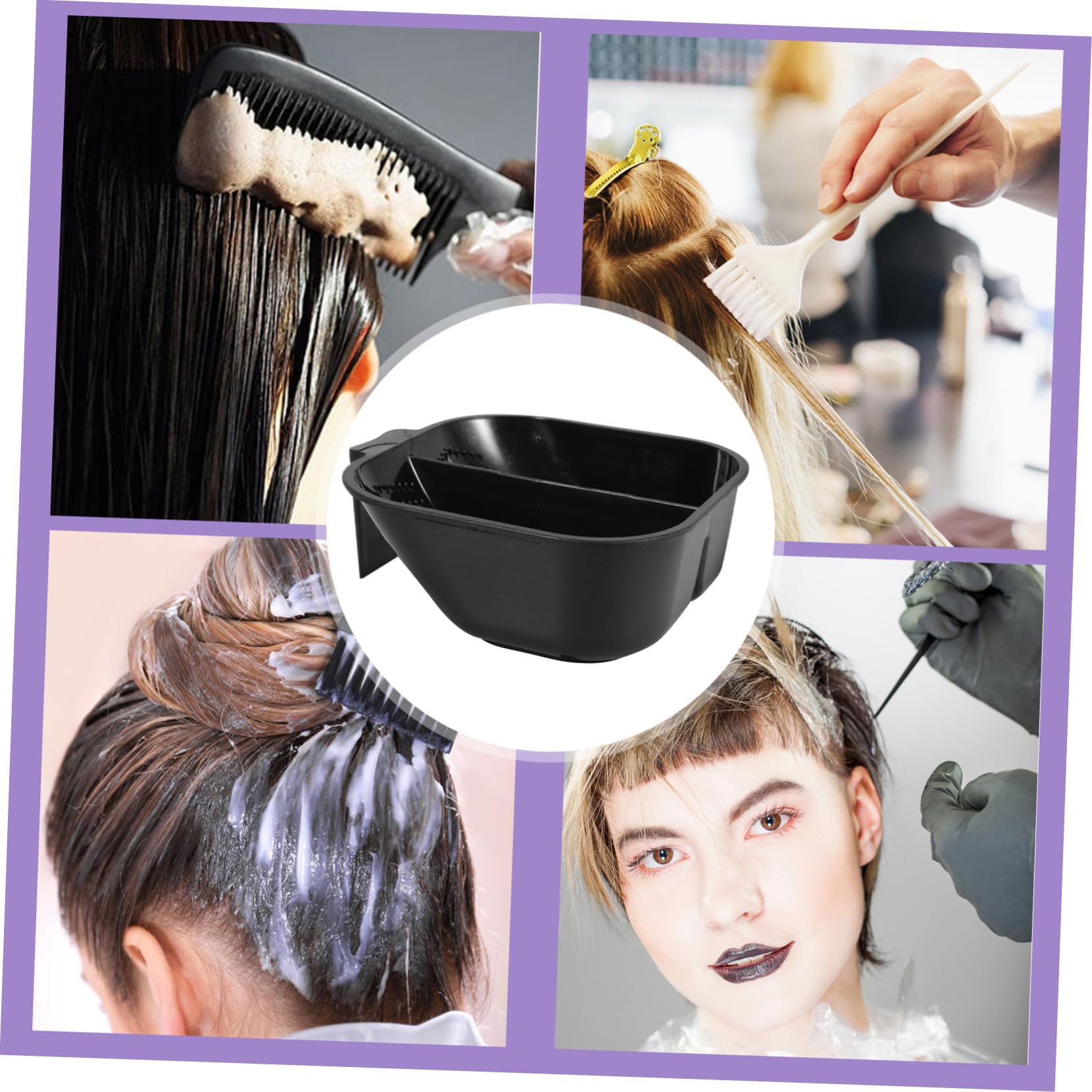 VALICLUD 4 Pièces Bol de Capillaire Grand Bol de Mélange DIY pour Salon de Outil de Capillaire Durable